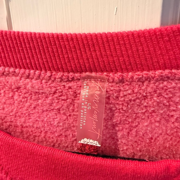 NWT Free People Intercept Tunic Color: Living Magenta SZ Large  Oversized - Picture 5 of 8